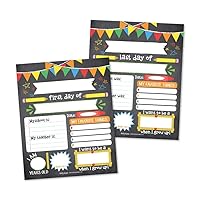 10 Chalk School Signs for Kids First Day of School Board for Kids, My First Day of School Sign for Kids First Day, Back to School Sign 1st Day of School Chalkboard Sign First Day of Kindergarten 8x10…