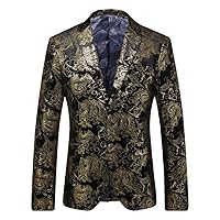 Large Size Suit Mens Bronzing Blazers Self-Cultivation Casual Clothes Blazers Mariage Costumes
