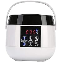 Hand and Foot Waxing Machine Professional Mini SPA, Intelligent Wax Melting Machine, Paraffin Bath, Hand and Foot Wax Machine, Wax Heater for Hair Removal, with LED Display. (White)