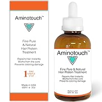Aminotouch Natural PURE PROTEIN COLLAGEN KERATIN TREATMENT Rescue Shot Grow Long Hair Repair Damage Split Ends, Strengthen Weak Hair, Collagen Coating Filler Keratin Repair that Works From the Core