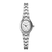 Sekonda Ladies Megan 21mm Oval Classic Analogue Watch with Mother of Pearl Stone Set Dial