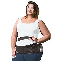 BraceAbility Obesity Belt Stomach Holder - Plus Size Men and Women's Big Belly Support Band Girdle for Hanging Stomach, Pendulous Abdominal Support, Lower Tummy Fat Lifter Pannus Sling (2XL)