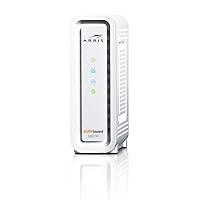 ARRIS Surfboard SB6190 32x8 DOCSIS 3.0 Cable Modem with 1.4 Gbps Download and 262 Upload Speeds, White (Non-Retail Packaging)