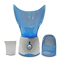 Face Steamer, Vaporizer/Steam Inhaler with Facial mask and Nasal Mask,Rejuvenate Skin for Youthful Complexion, Deep Cleanse SPA, Prevents Breathing Disorders, sinusitis (Blue and White).