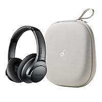 Soundcore Anker Life Q20 Hybrid Active Noise Cancelling Headphones, with Headphones Case, Wireless Over Ear Bluetooth Headphones, 60H Playtime, Hi-Res Audio, Deep Bass, Memory Foam Ear Cups