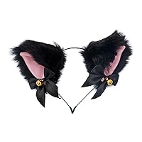 Cosplay Girl Plush Furry Cat Ears Headwear Accessory for Cam Girl Party