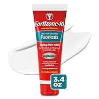 Anti-Itch Lotion for Psoriasis 3.4 oz (96g) , Maximum Strength 1% Hydrocortisone
