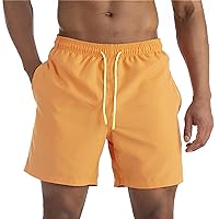Men's Athletic Shorts Casual 7 inch Inseam Elastic Waist Quick Dry Activewear Beach Shorts for Men Swim Trunks
