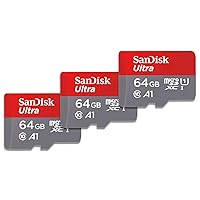 [Older Version] SanDisk 64GB 3-Pack Ultra microSDXC UHS-I Memory Card (3x64GB) with Adapter