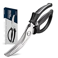KooKTooL Poultry Shears Heavy Duty Kitchen Scissors with Safety Lock and  Hang Hole Kitchen Shears with Anti-Slip Handle for Cutting