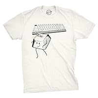 Mens Escape Key Tshirt Funny Nerdy Computer Keyboard Tee for Guys