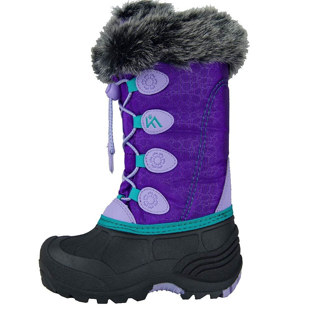 ICEFACE Kids Winter Snow Boots Waterproof and Insulated for Girls and Boys