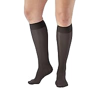 AW Style 76 Soft Sheer 8-15 mmHg Knee Highs Black XX-Large