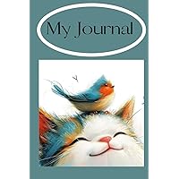 Cat notebook: 6 x 9 wide ruled lined notebook great gift idea for cat lovers journaling memories