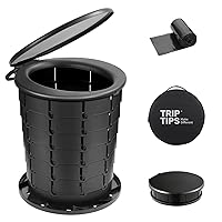 TRIPTIPS Upgrade Retractable Portable Toilet Travel Toilet Adjustable Height Camping Toilet Portable Potty for Adults Kids, Foldable Portable Toilet for Camping/Car