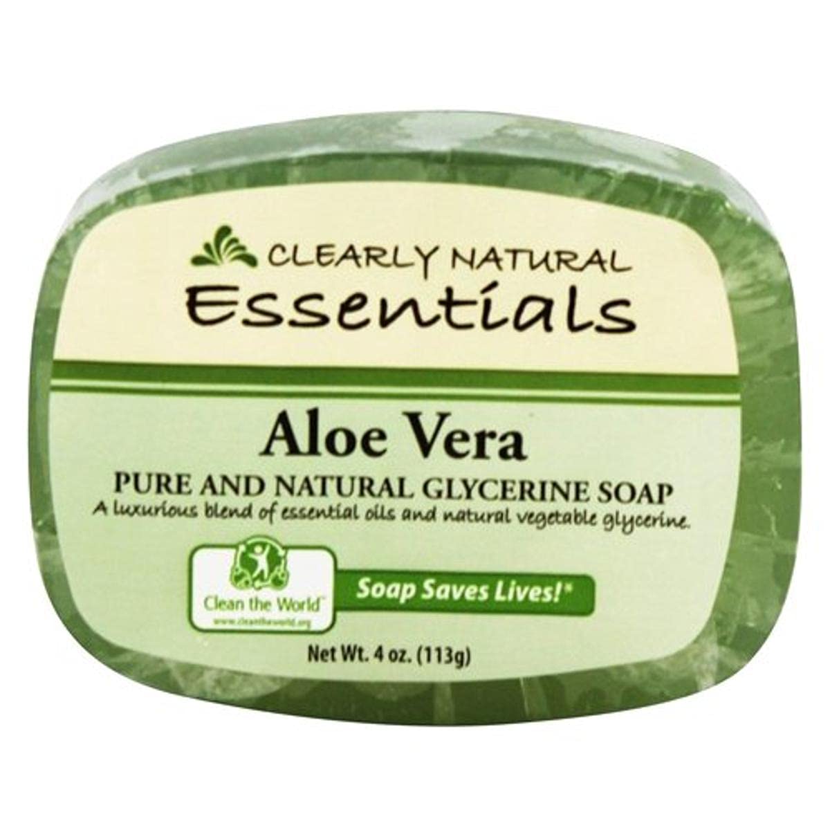 Clearly Natural Essentials Aloe Vera Pure and natural glycerine soap 4 oz
