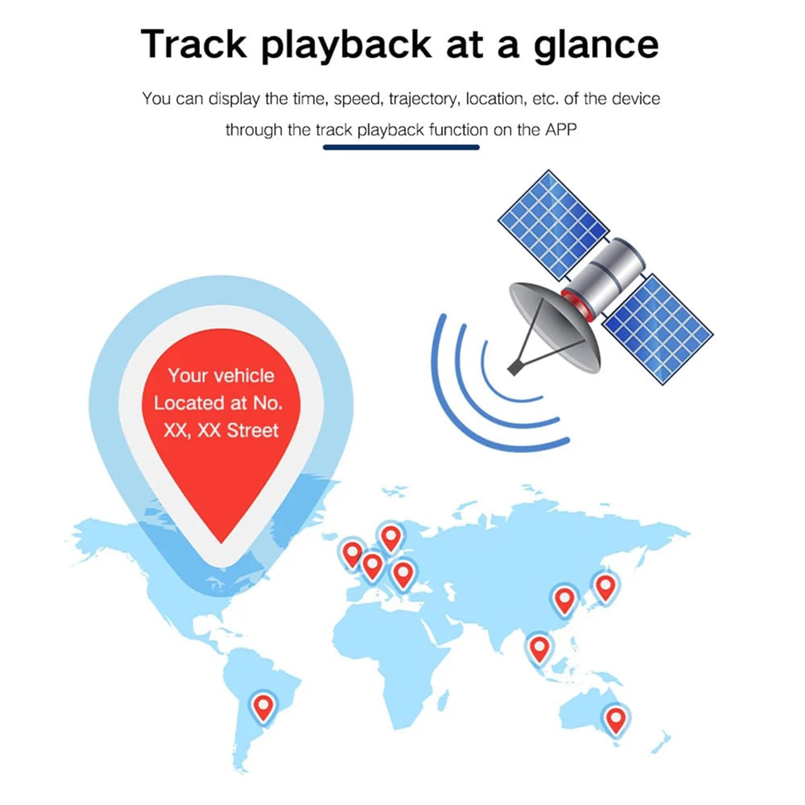 GPS Tracker Strong Magnetic Car Vehicle Tracking Anti-Lost, 2023 New Multi-Function GPS Mini Locator, Monitoring, Automatic Recording/Voice Activated Callback with App, for Professional Vehicles (1)