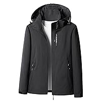 Rain Coat for Women Waterproof with Hood Lightweight Women's Rain Jacket Outdoor Trench Windbreaker Solid Raincoats
