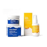 Ursa Major Hydration Heroes Bundle | Golden Hour Recovery Cream + Mountain Glow Golden Serum | 2 count