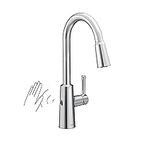 Moen 7402EW Riley Single Handle High Arc Pull Down Kitchen Faucet, Chrome