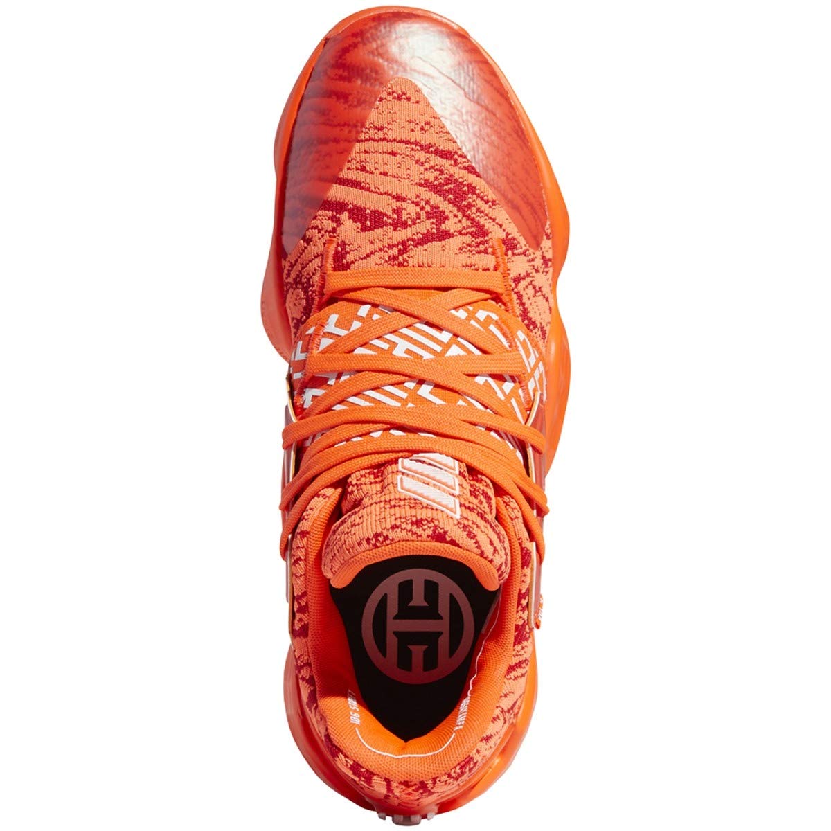 adidas Harden Vol. 4 Shoe - Men's Basketball Scarlet/White/Solar Orange
