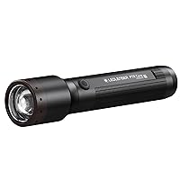 P7R Core Rechargeable Flashlight, LED Light for Home and Emergency Use, Black