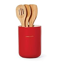 Kate Spade New York Knock On Wood Apple Crock W/Servers, one size, Red