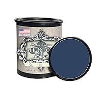 ALL-IN-ONE Paint, Polo (Dark Navy), 32 Fl Oz Quart. Durable cabinet and furniture paint. Built in primer and top coat, no sanding needed.