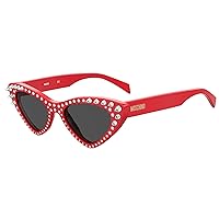 MOSCHINO MOS006/S/STR Red/Dark Grey 52/18/140 women Sunglasses