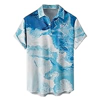 Mens Funny Hawaiian Shirt Short Sleeve Button Down Novelty Tropical Aloha Shirt Bowling Shirt Beach Shirt