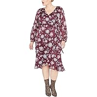 RACHEL Rachel Roy Women's Plus Size Caron Wrap Dress