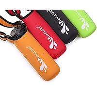 VIVAGLORY Neoprene Water Bottle Holder, Insulated Water Bottle Sling with Adjustable Shoulder Strap, Great for Stainless Steel & Plastic Bottles with 2.8
