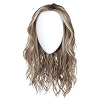 Raquel Welch Selfie Mode Wig with Long Wavy Layers, Memory Cap lll and Lace Front, Average Cap Size, RL119 Silver And Smoke