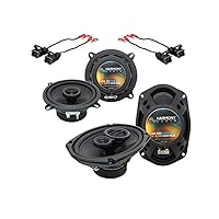 Harmony Audio Bundle Compatible with 1997-2005 Buick Century HA-R5 HA-R69 New Factory Speaker Replacement Upgrade Package with HA-724568 Factory Speaker Replacement Harness