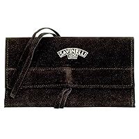 Savinelli Velvet Tobacco Pipe Pouch - Soft Pipe Case Roll Bag for Pipe Storage, Single Pipe Storage Pouch Measures 7