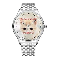 Custom Mens Watches - Custom Womens Watches - Personalized Mens Womens Watches - Customized Watches for Men Women Family Boyfriend Girlfriend mom Birthday Gifts from Son