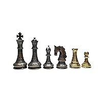 4.1/2 inch King, Attractive Chess Set Pieces for Chess Borad & Chess Games Brass Chess Set Pieces Unique Designer Hand Carving Borad Piece Ideal Gift Item for Chess Lover by MIZHANDICRAFTS