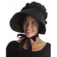 Forum Novelties womens Oversized Bonnet Costume Headwear, Black, One Size US