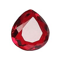GEMHUB Red Topaz 9.05 Ct Pear Shaped Healing Crystal