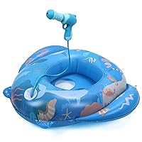 Inflatable Shark Pool Floats for Kids Toddler, Pool Toys with Water Gun, Shark Ship Toys for Boys Girls 3 4 5 6 7, Pool Float Toys Gifts for Summer Swimming Pool Party Birthday