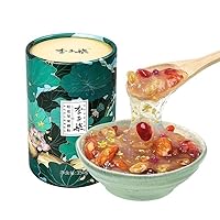 ONWILLTEA - Chinese Snacks Oufen Lotus Root Powder 350g, Nuts Mixed Dried Fruit Chia Seeds Osmanthus Black Sesame Seeds Jujube Sweet Snacks Box, Instant Breakfast Food Family Meal Drinks