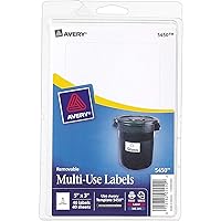 Avery 5450 Removable Print or Write Labels, 3