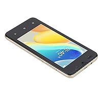 ASHATA Unlocked Phone, 4.66inch HD Screen Face Recognition Smartphone, RAM 2GB ROM 32GB, Dual SIM Dual Standby, Dual Camera Ultra Thin Gaming Cell Phone with Headset (Golden)