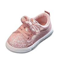 Baby Leather Shoes, Children Baby Girls Boys Bling Sequins Bowknot Crystal Run Sport Sneakers Shoes