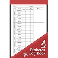 Diabetes Log Book: 2-Year Daily Blood Sugar Level Tracking Book with Breakfast Lunch and Dinner Notes and Night Before and After Track