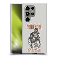 Head Case Designs Officially Licensed Motley Crue Sex, Drugs and Rock & Roll Tours Soft Gel Case Compatible with Samsung Galaxy S24 Ultra 5G