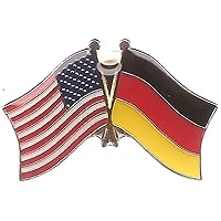 AES USA American & German Germany Country Flag Bike Hat Cap Lapel Pin