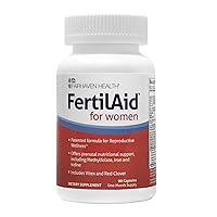 Fairhaven Health FertilAid for Women - Fertility Supplement & Natural Vitamin with Vitex to Support Female Cycle Regularity and Ovulation, Womens Prenatal Multivitamin with Methylfolate (90 Capsules)