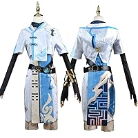 Men Women Halloween Carnival Party Dress for Genshin Impact Cosplay Costume Comic Anime Game Role Play Skirt