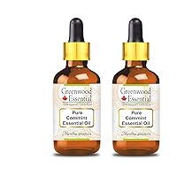 Pure Cornmint Essential Oil (Mentha arvensis) with Glass Dropper 100ml X 2 (6.76oz)
